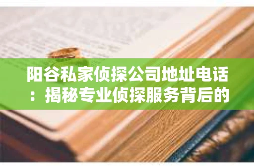 阳谷私家侦探公司地址电话：揭秘专业侦探服务背后的故事