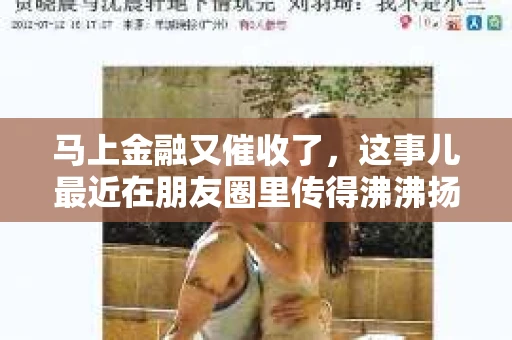 马上金融又催收了，这事儿最近在朋友圈里传得沸沸扬扬。说实话，我也有点好奇，这马上金融到底是怎么回事？催收又是怎么一回事？今天，我就来跟大家聊聊这个话题。