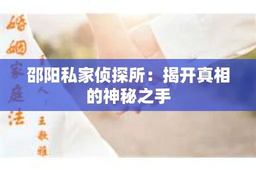 邵阳私家侦探所：揭开真相的神秘之手