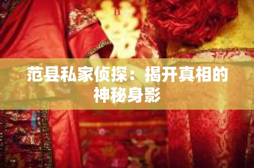 范县私家侦探：揭开真相的神秘身影