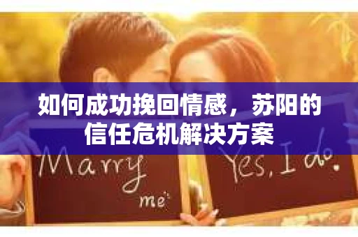 如何成功挽回情感，苏阳的信任危机解决方案