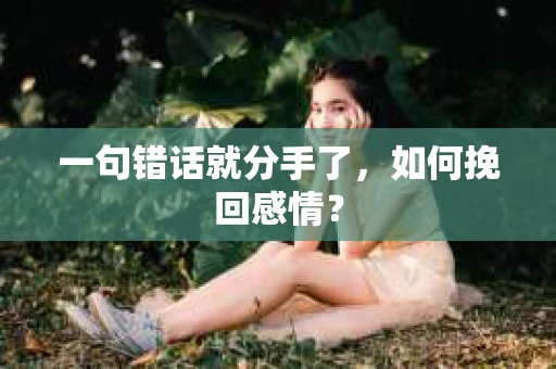 一句错话就分手了，如何挽回感情？