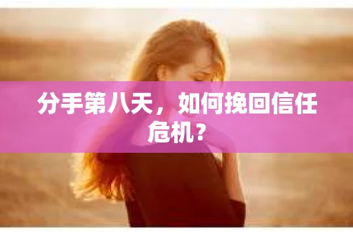分手第八天，如何挽回信任危机？